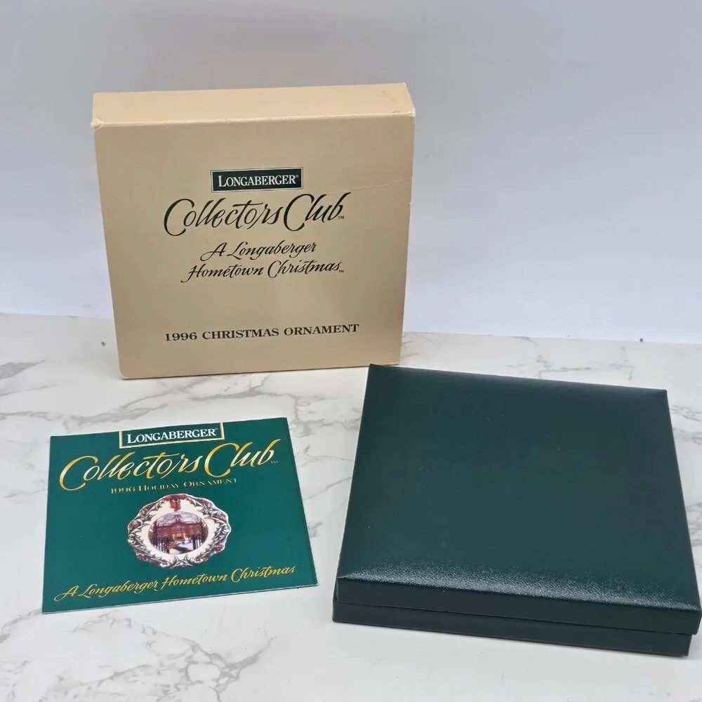 Longaberger Collector Club 1996 Christmas Ornament Dresden Union School Ohio NEW